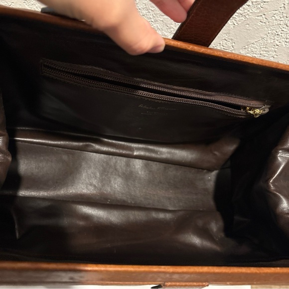 Salvatore Ferragamo Brown Leather
Satchel Hand Bag - Picture 6 of 16